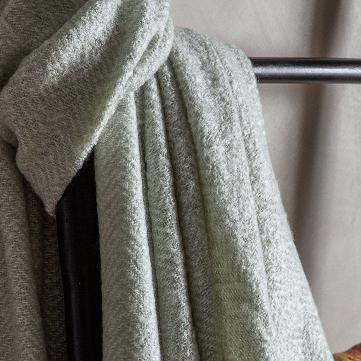Gallery Direct Herringbone Faux Mohair Throw