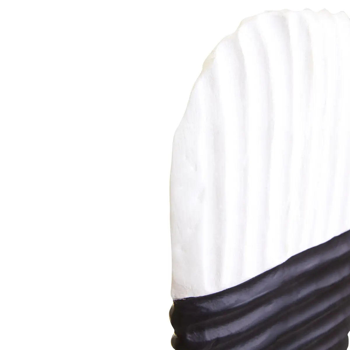 Beaumonde Home Fidel Black and White Mango Wood Oblong Sculpture