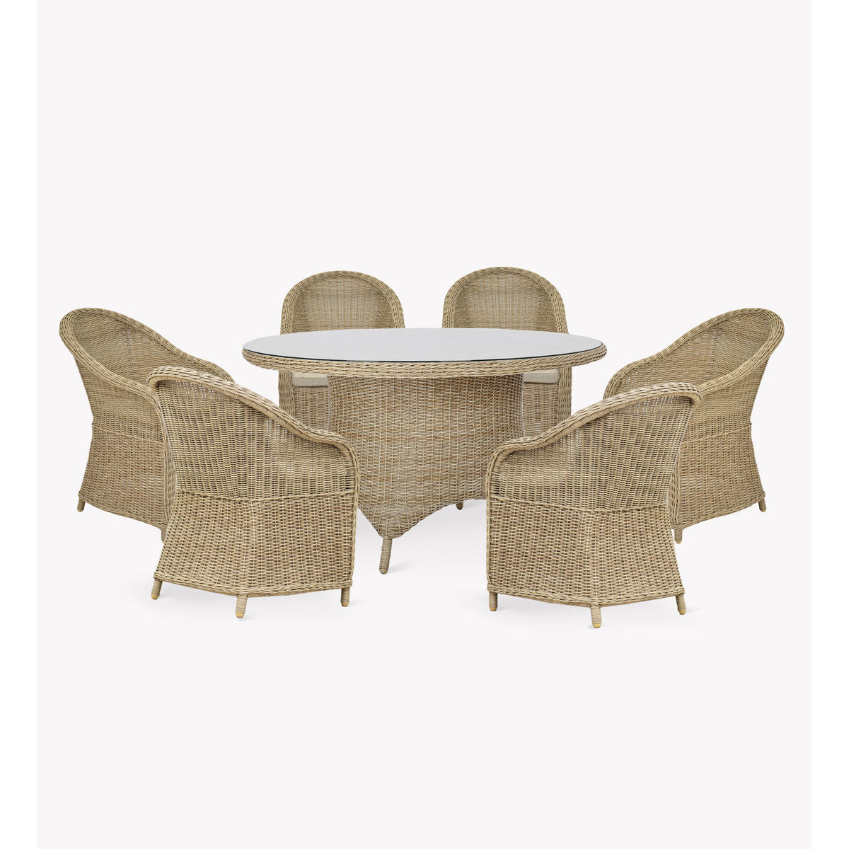 Garden Trading Brayford Round Dining Set Large Natural