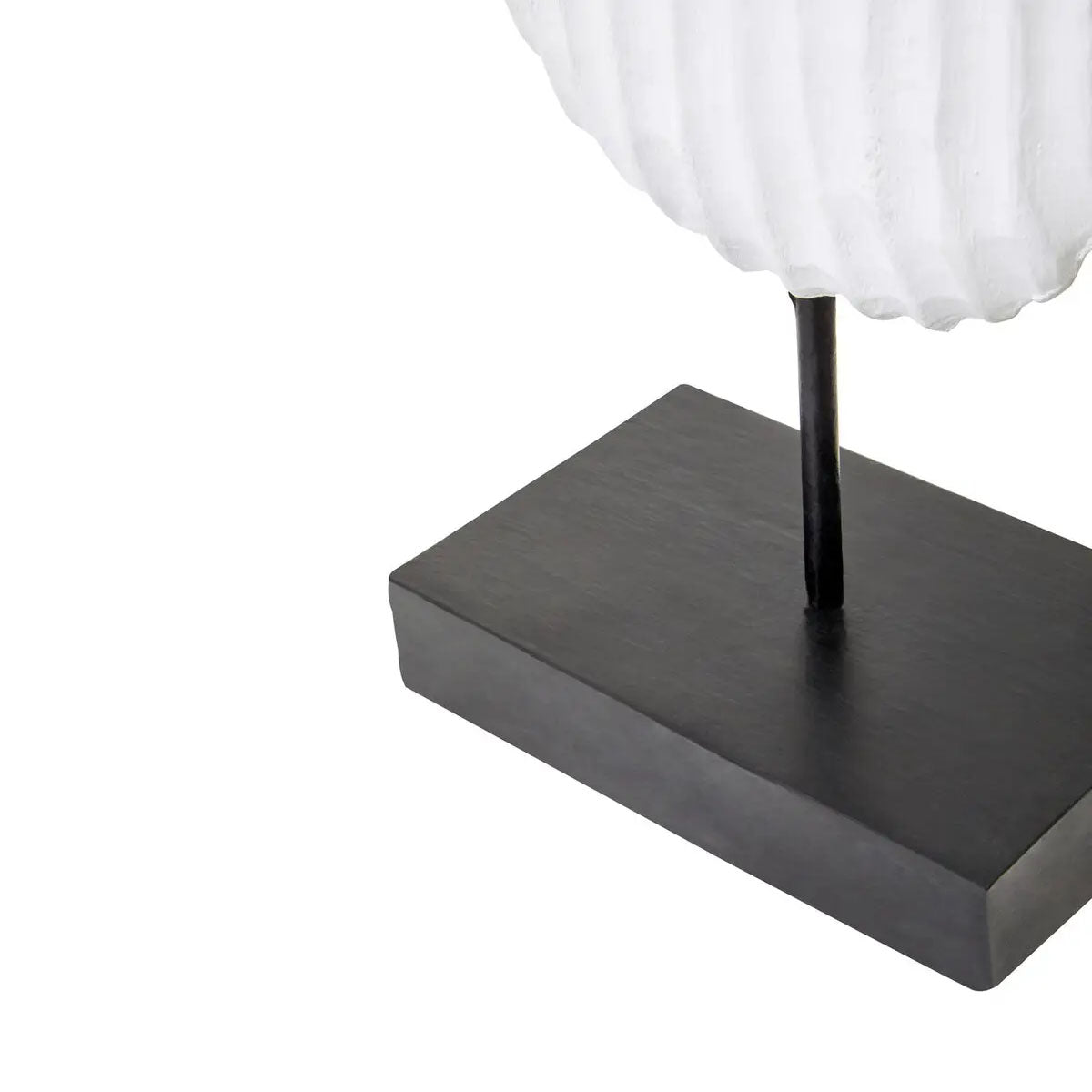 Beaumonde Home Fidel Black and White Mango Wood Oblong Sculpture