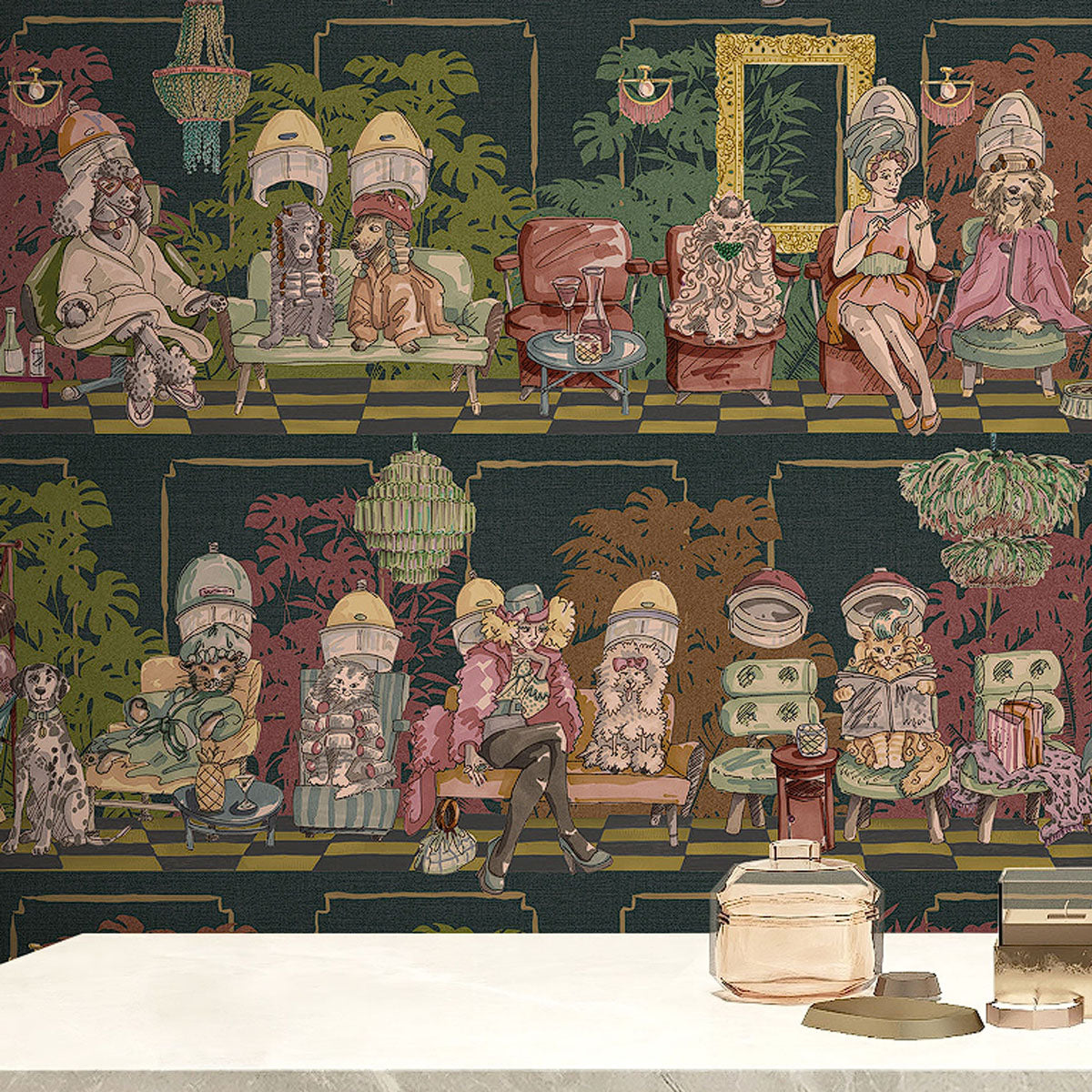 Brand McKenzie The Parlour Wallpaper - Dark Dye