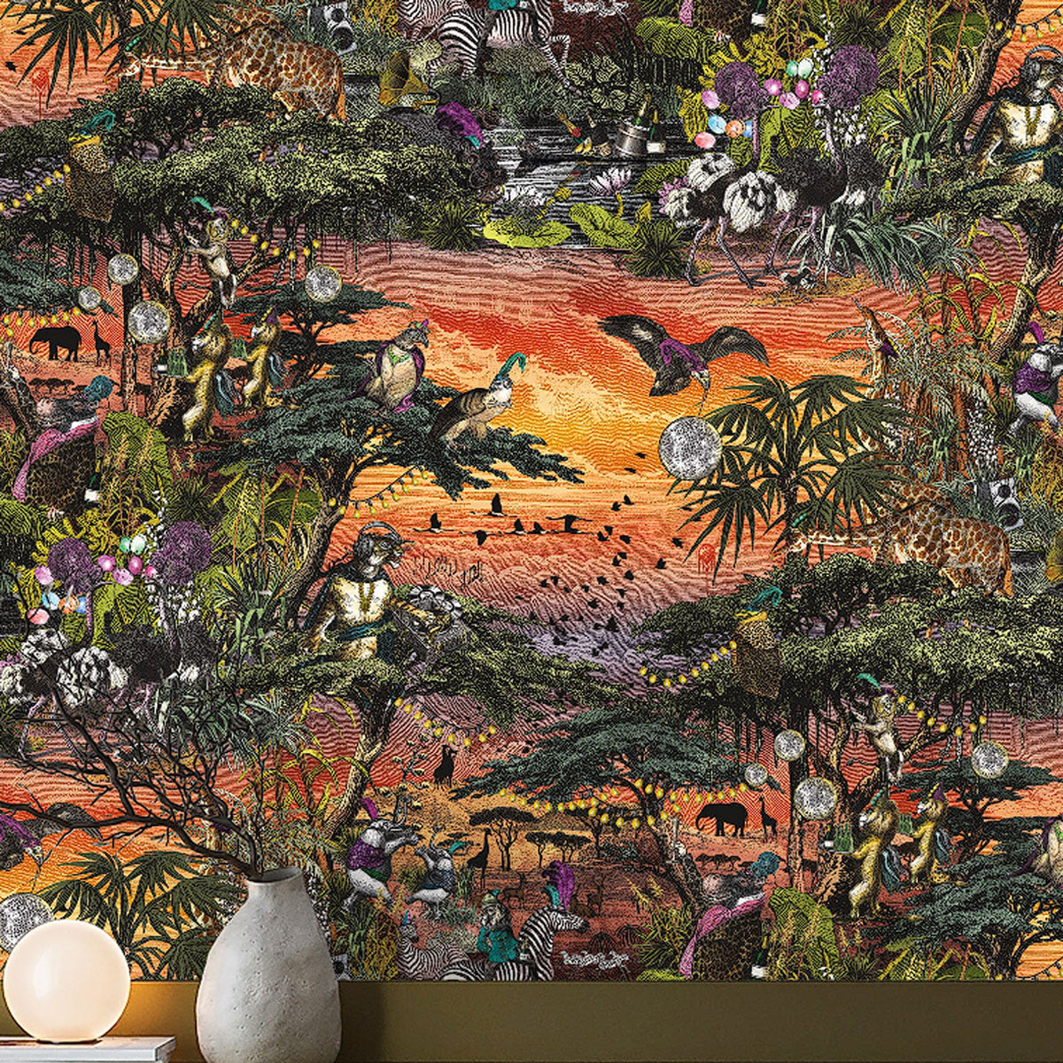 Brand McKenzie Club Safari Wallpaper - Sunset
