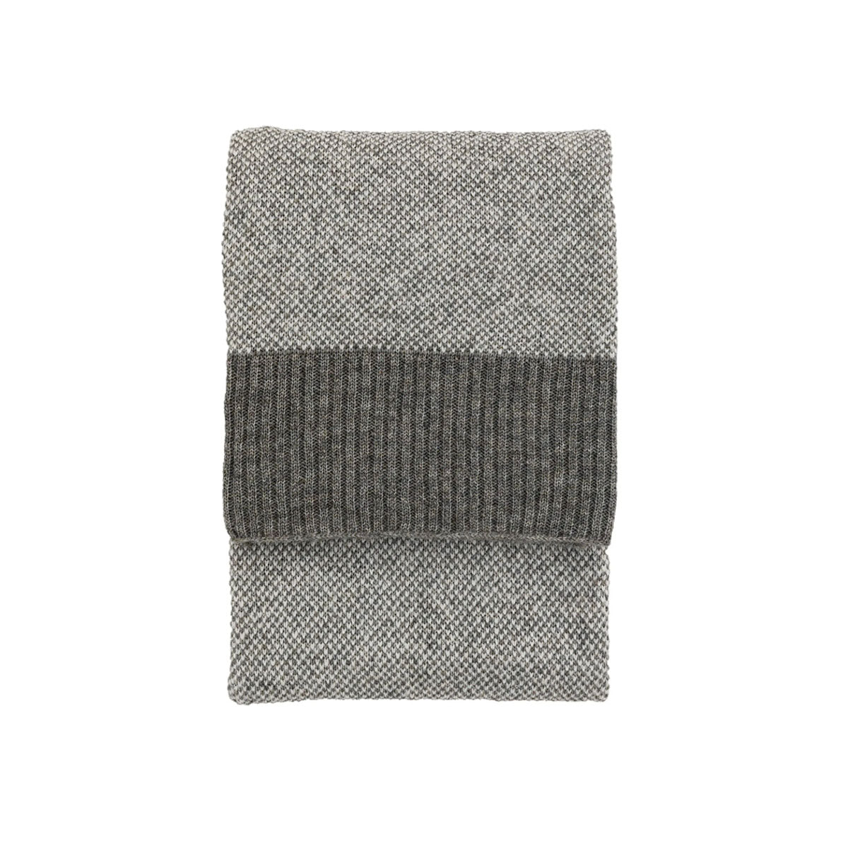 Gallery Direct Knitted Parting Throw Grey