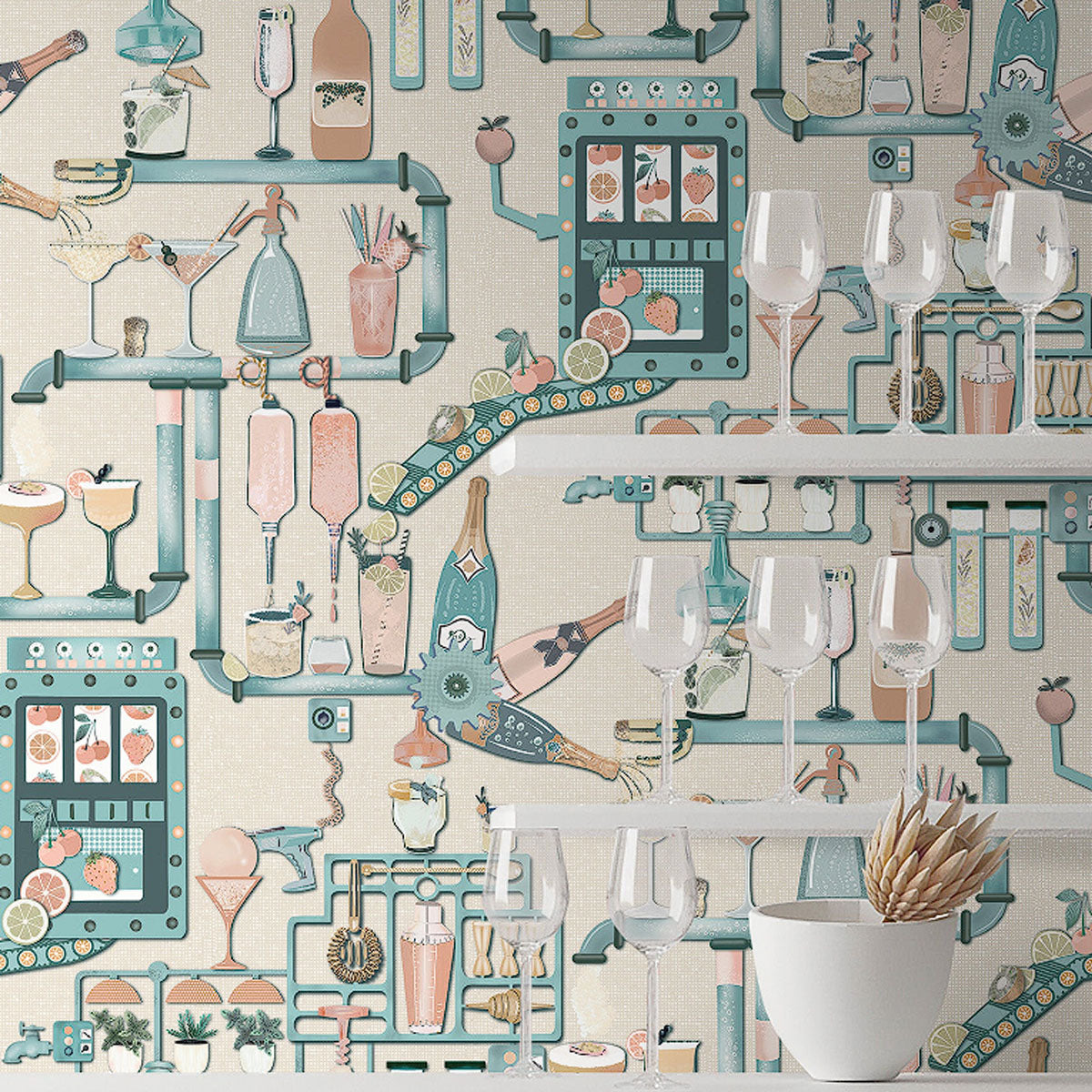 Brand McKenzie Liquid Lab Wallpaper - Summer Breeze