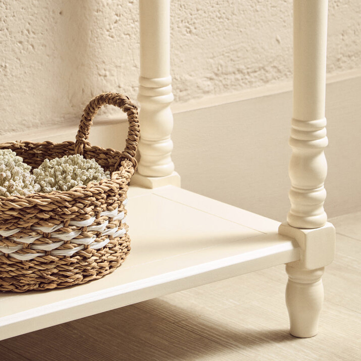 Beaumonde Home Heritage 2 Drawers White Console Table