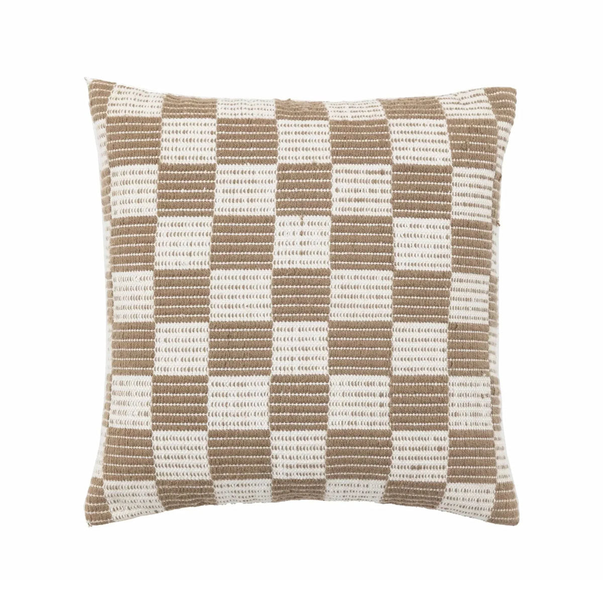 Gallery Direct Winster Check Woven Cushion Taupe
