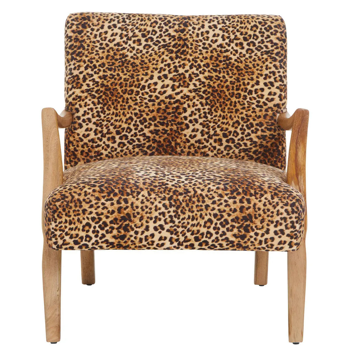 Beaumonde Home Cefena Leopard Print Chair