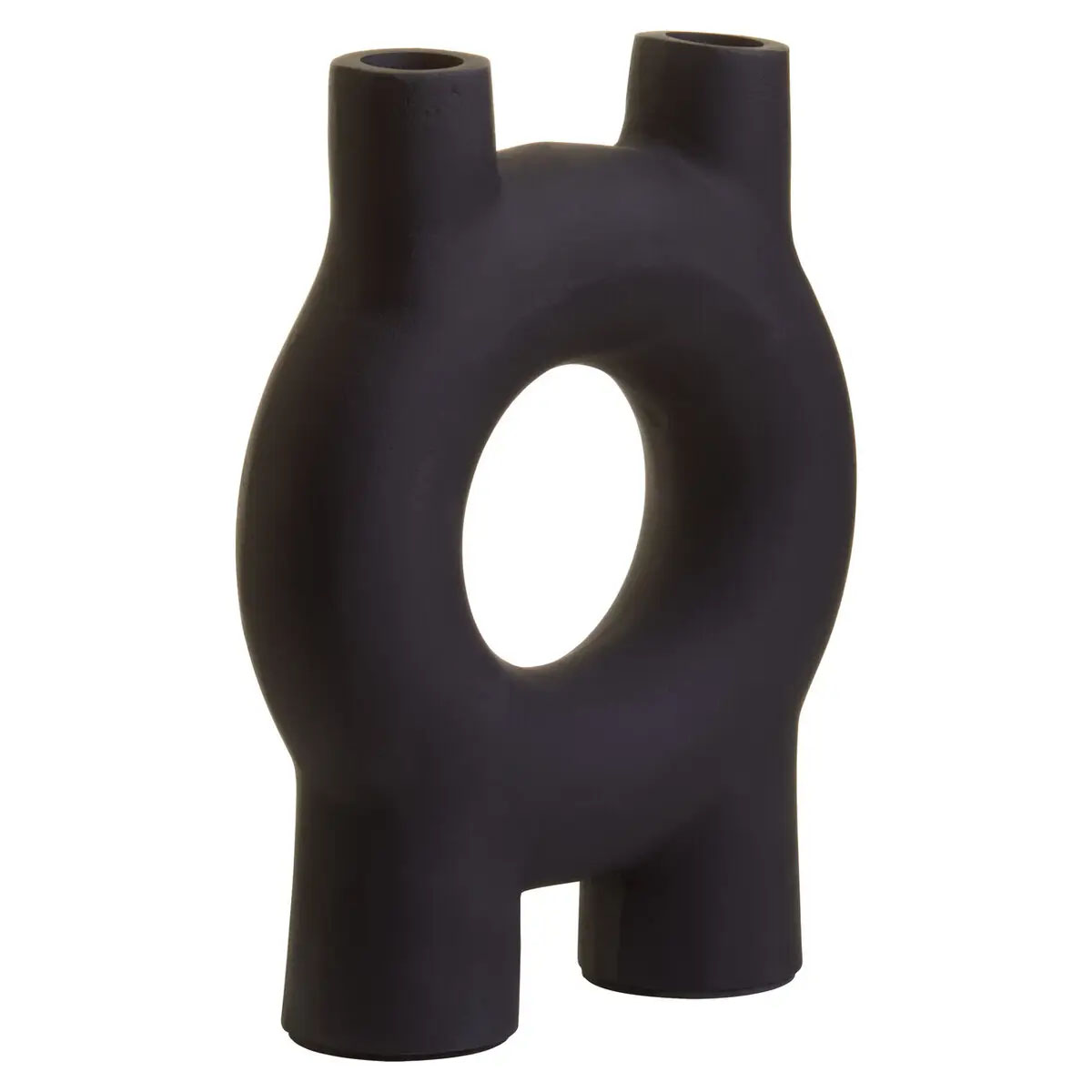 Beaumonde Home Hapax Small Black Candle Holder