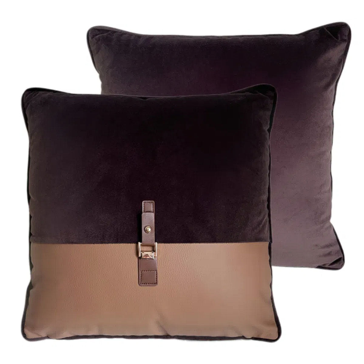 Malini Paul Moneypenny Buckleup Choc Cushion
