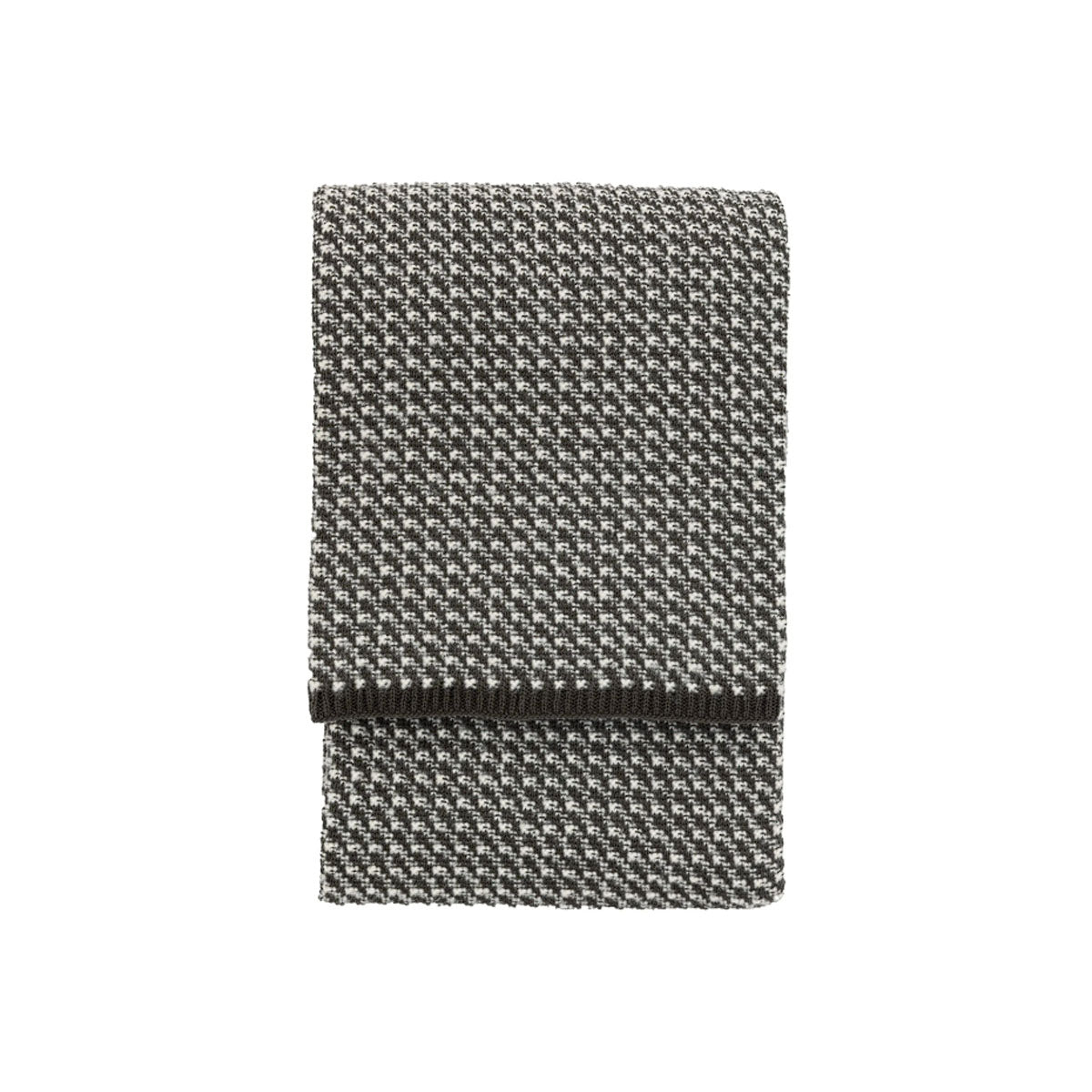 Gallery Direct Cross Knit Throw Grey