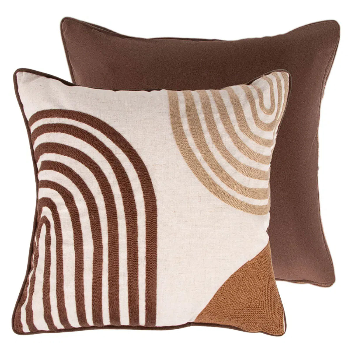 Malini Flax Brown Cushion