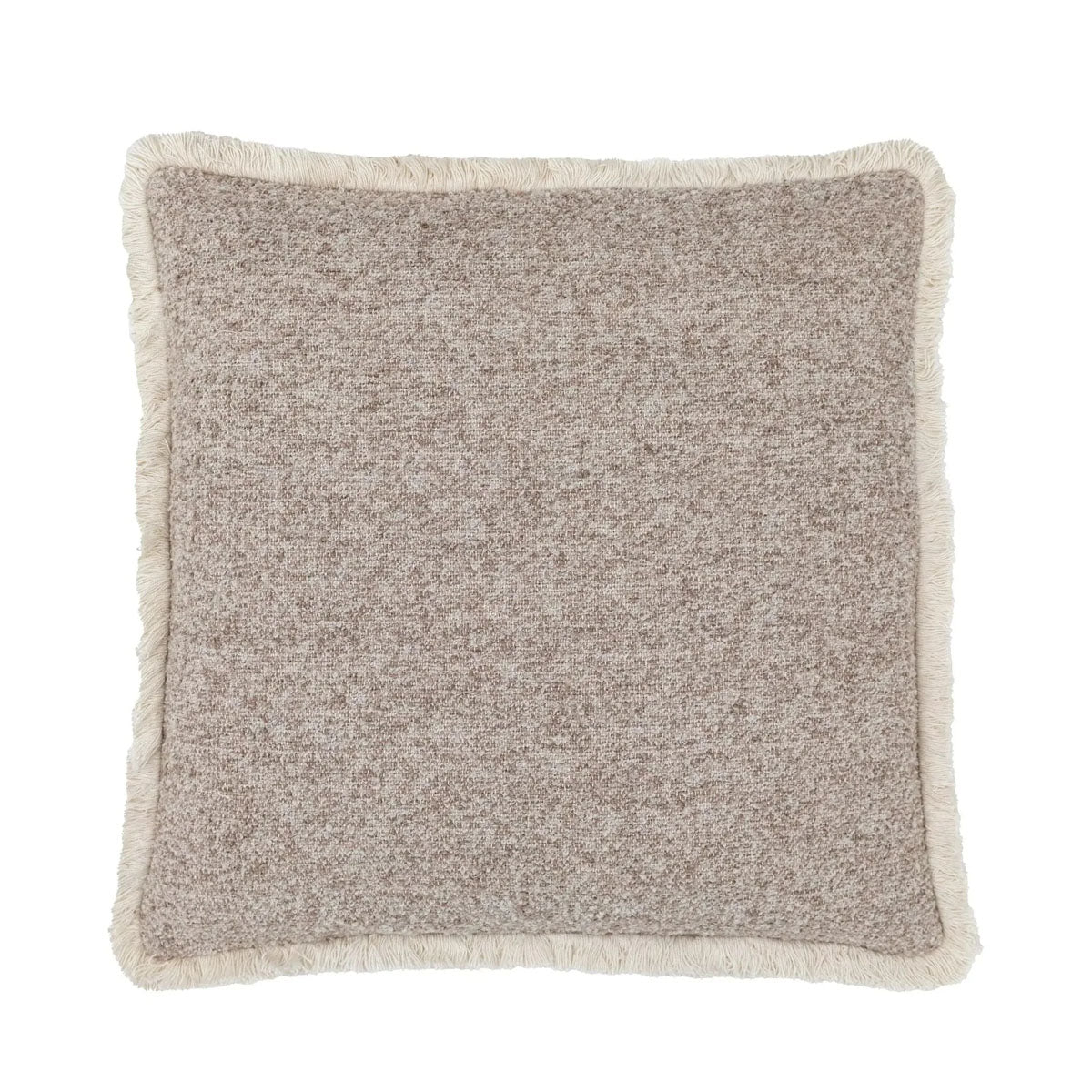 Gallery Direct Woodleigh Fringe Cushion Stone