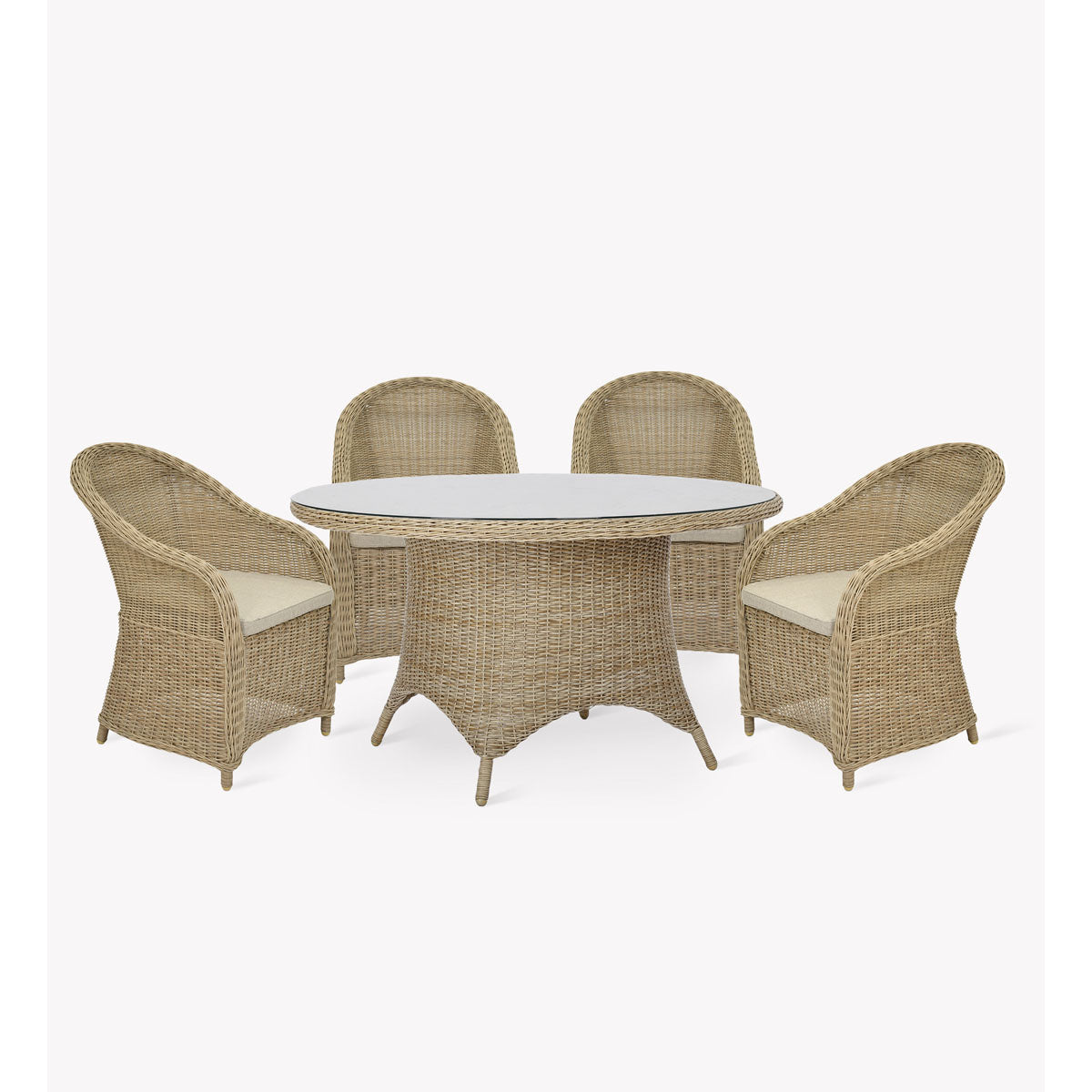 Garden Trading Brayford Round Dining Set Small Natural