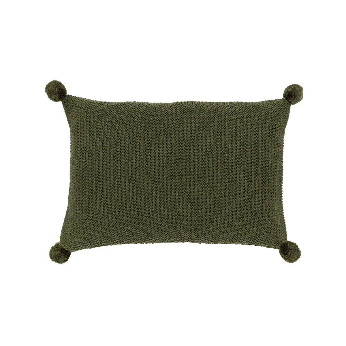 Gallery Direct Moss Stitch PomPom Cushion