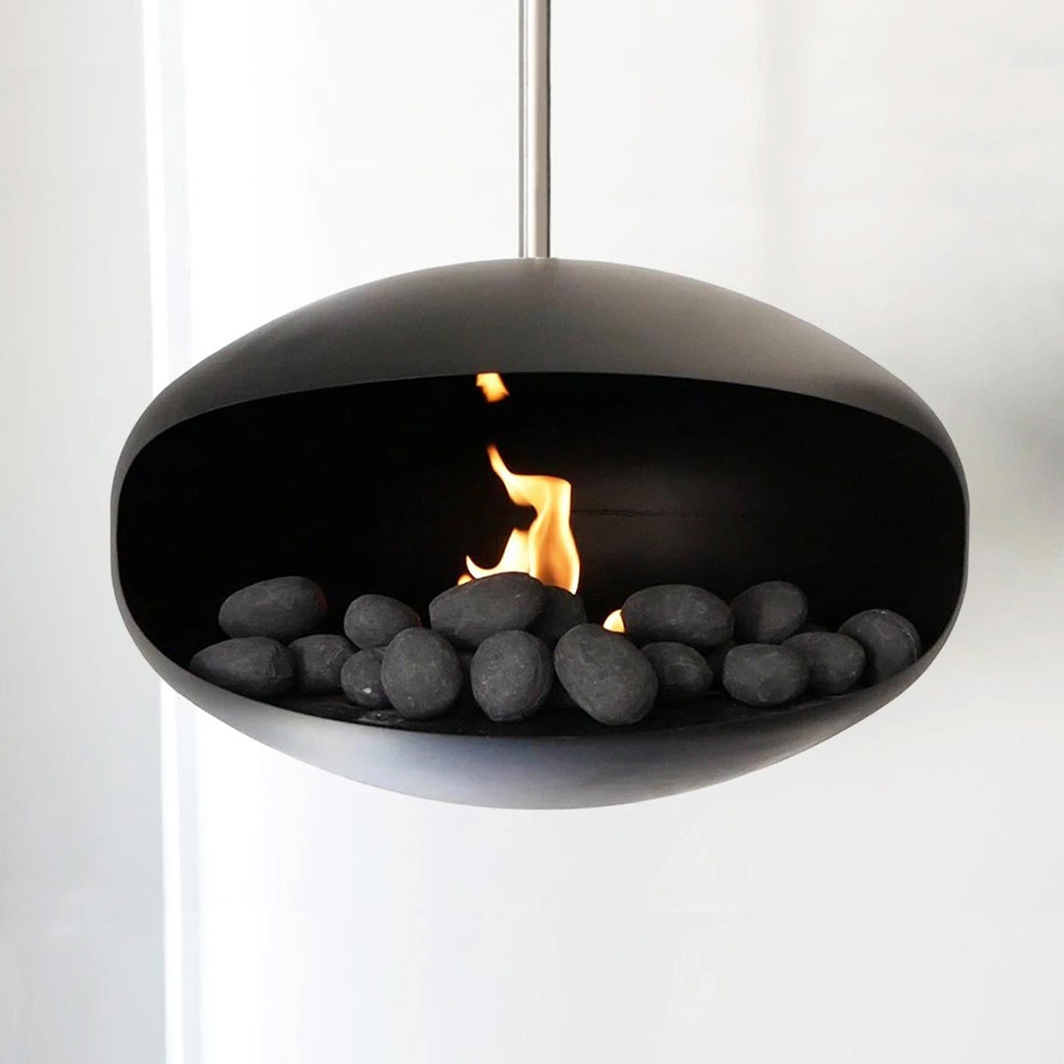 ScandiFlames Ceramics Pebbles Black - 24 Pieces