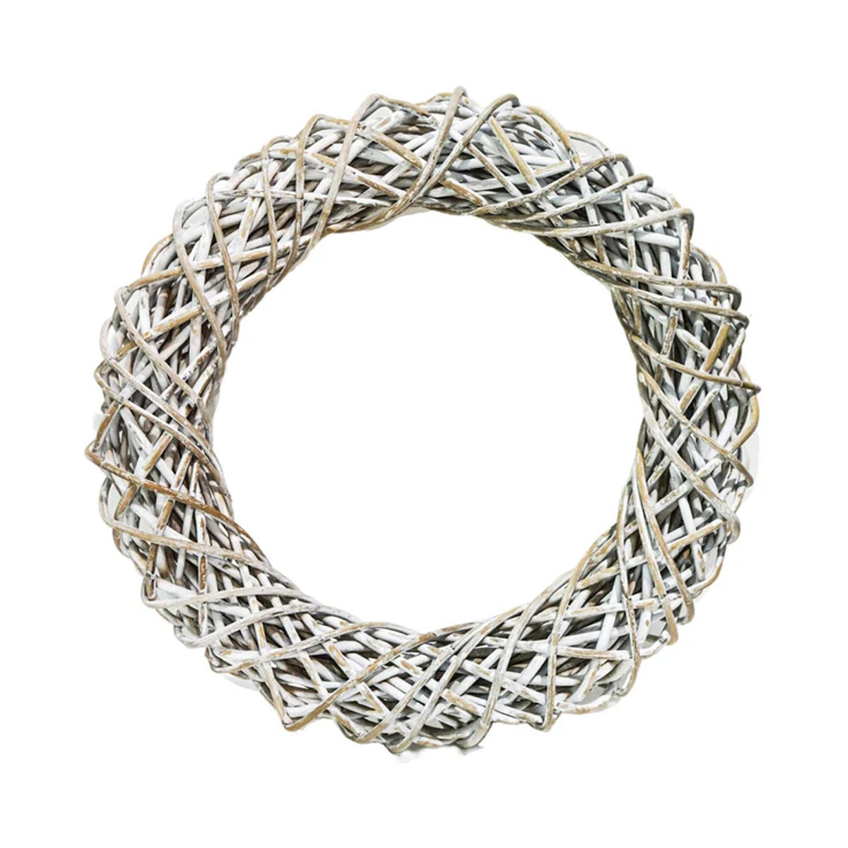 Ivyline Rattan Wreath White
