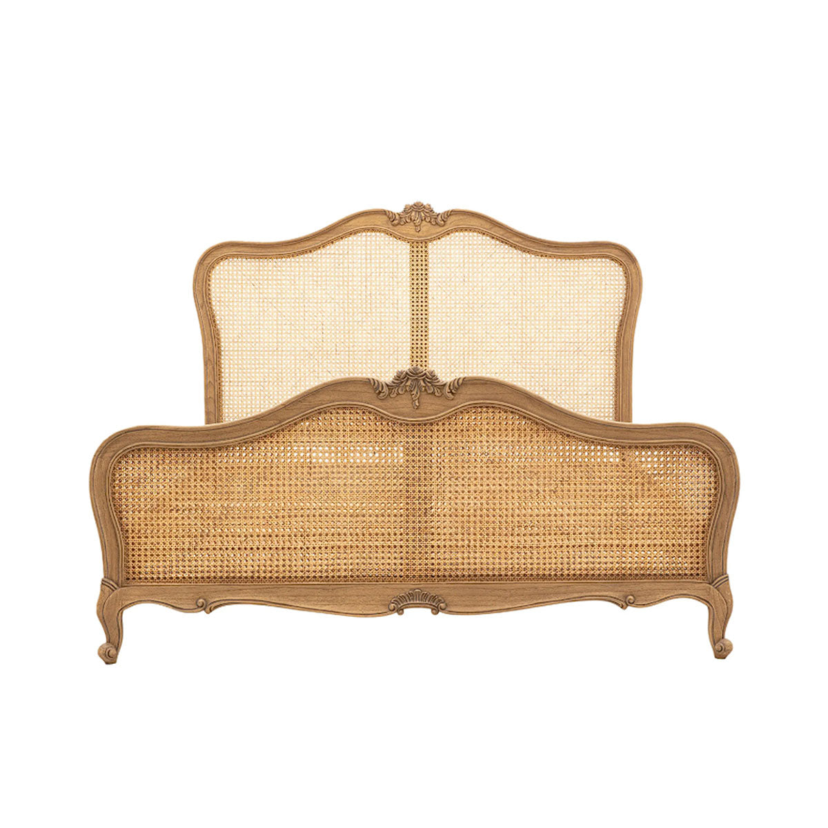 Gallery Direct Chic Cane Bed Weathered