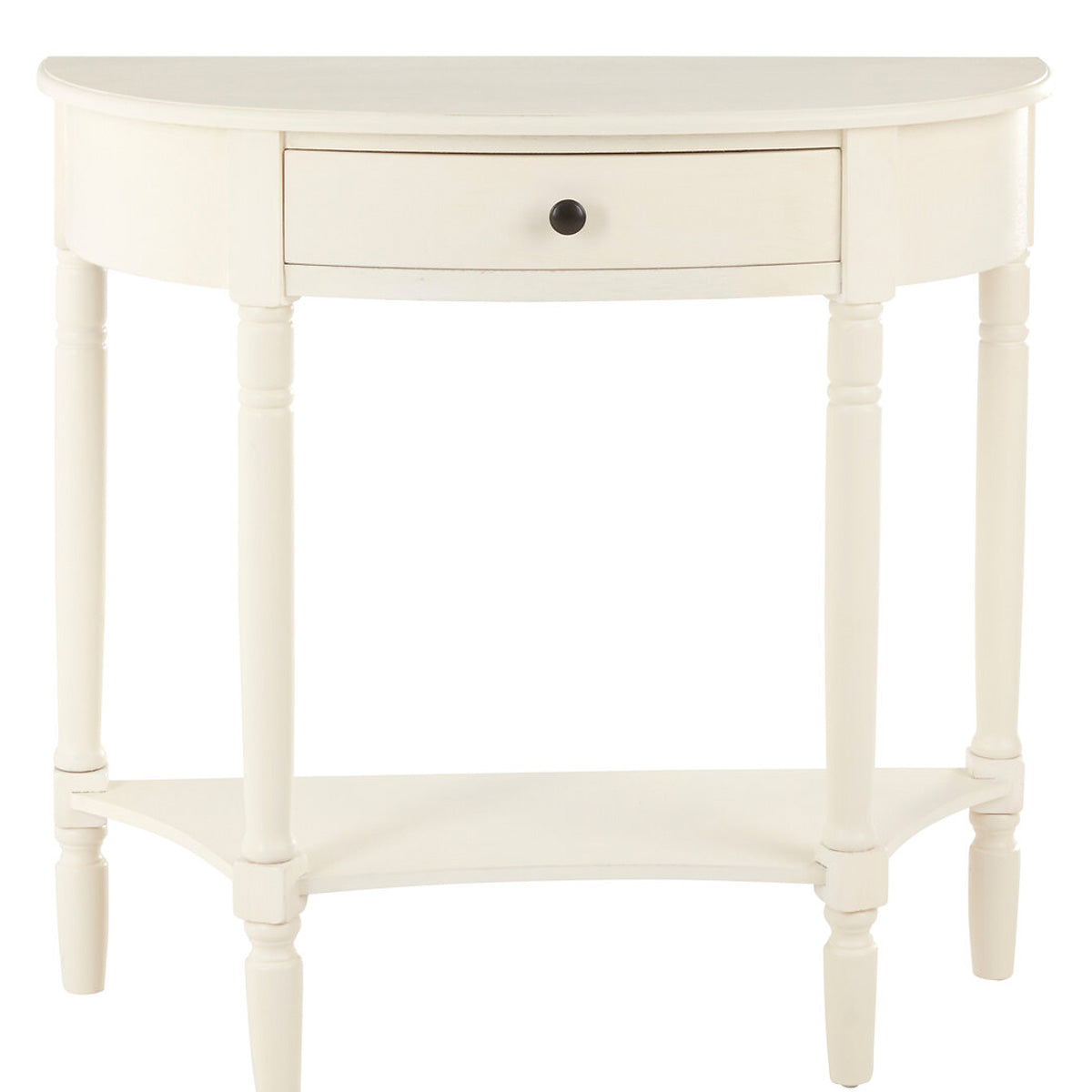 Beaumonde Home Heritage One Drawer Antique White Console Table