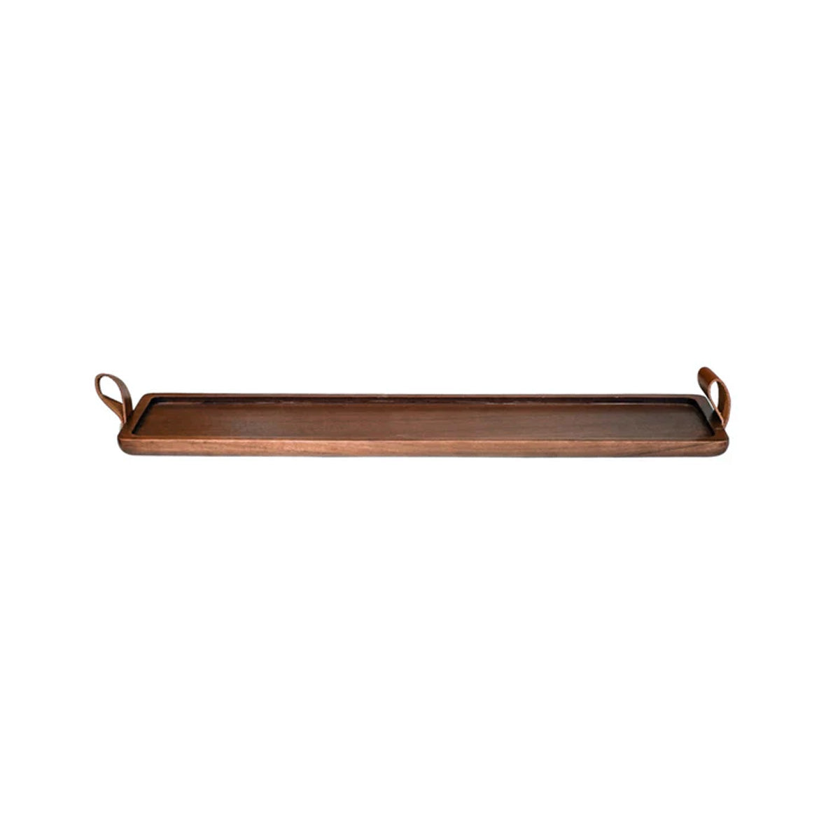 Ivyline Harvey Walnut Wooden Candle Tray