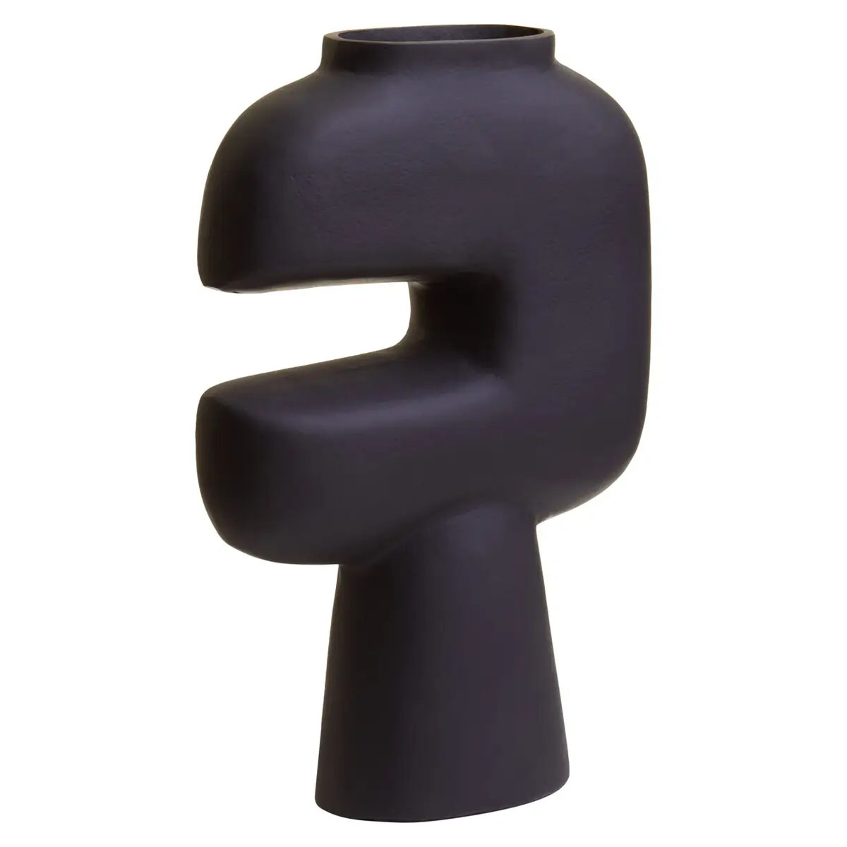 Beaumonde Home Hapax Abstract Small Black Vase