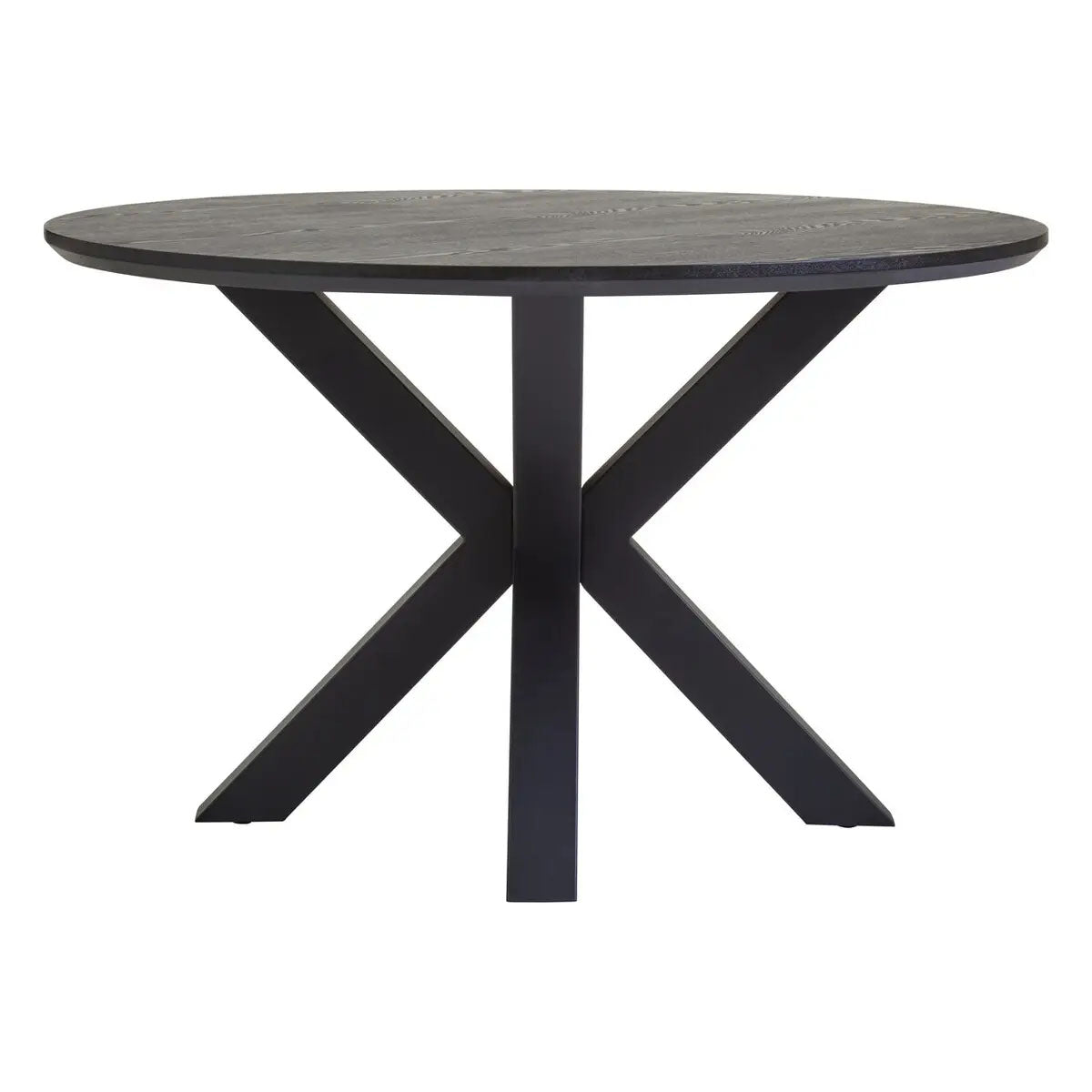 Beaumonde Home Salford Dining Table With Black Metal Legs