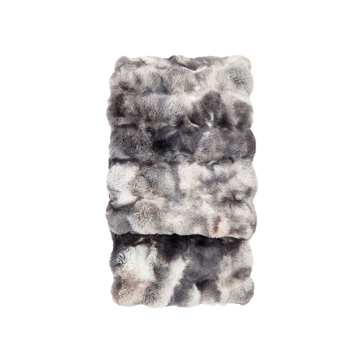 Gallery Direct Marshmallow Marble Rabbit Faux Fur Throw