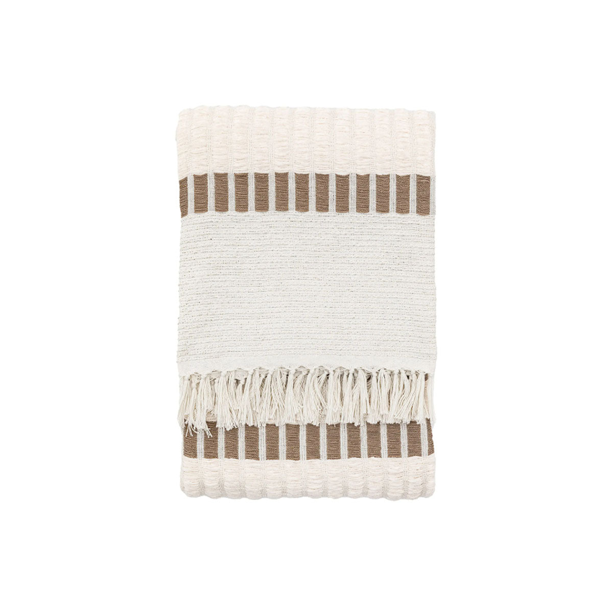 Gallery Direct Longshaw Woven Throw Natural