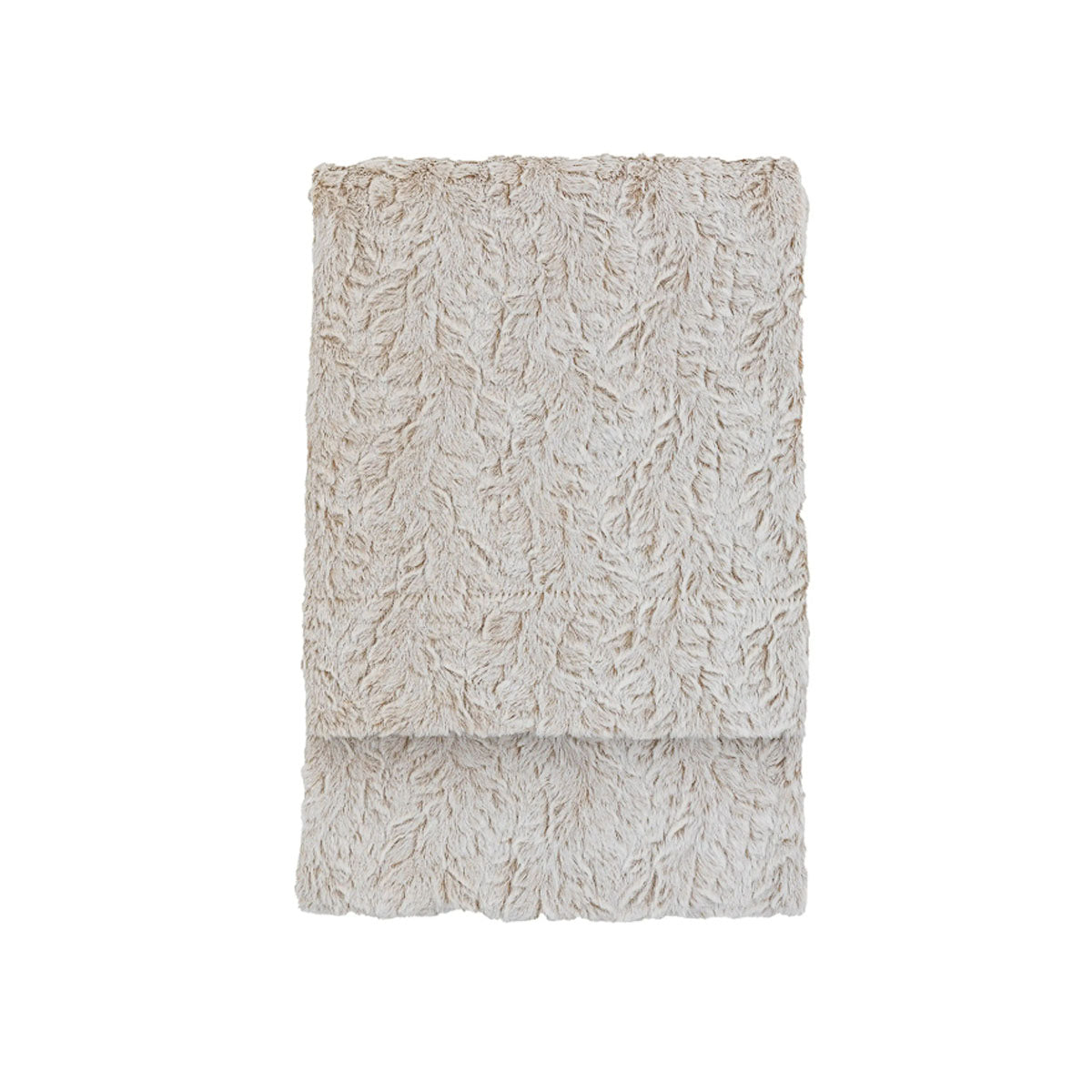 Gallery Direct Hampshire Faux Fur Throw Natural