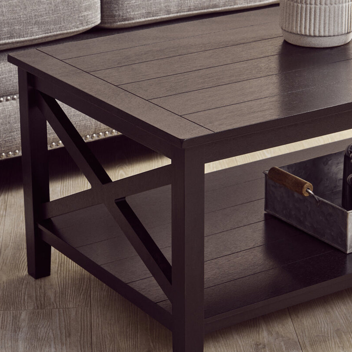 Beaumonde Home Heritage Black Wood Coffee Table