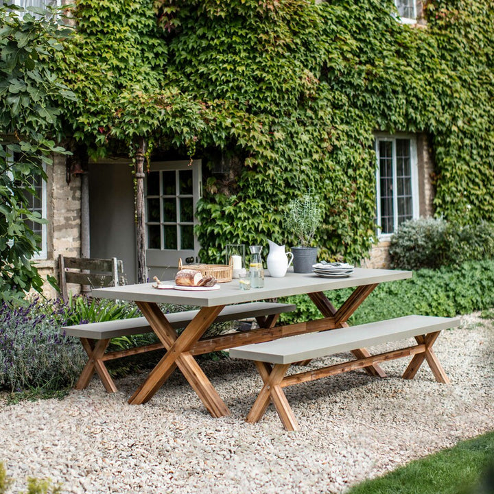 Garden Trading Burford Table & Bench Set Large Natural