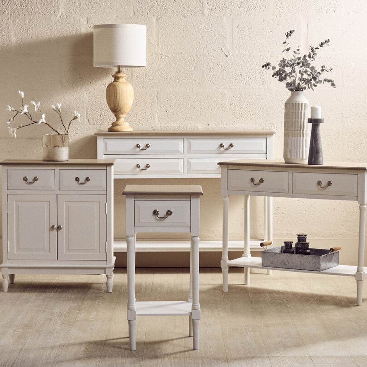 Beaumonde Home Heritage 4 Drawer Console Table