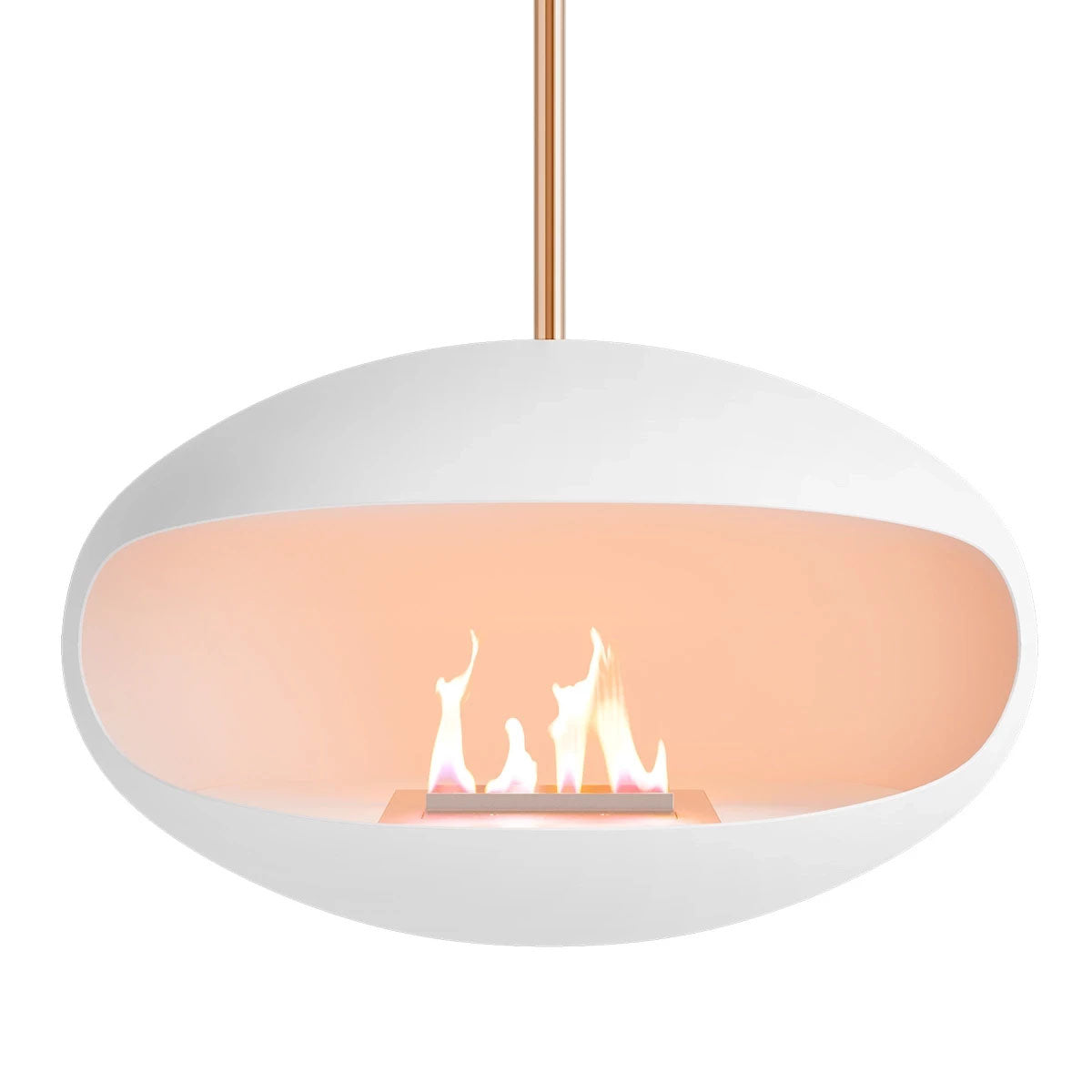 Cocoon Fires Aeris  - White with a Copper Pole