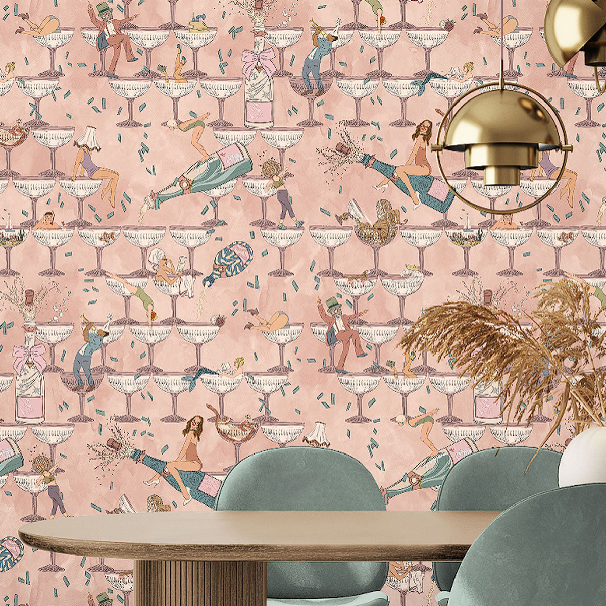 Brand McKenzie The Grand Pour Wallpaper - Vintage Petal