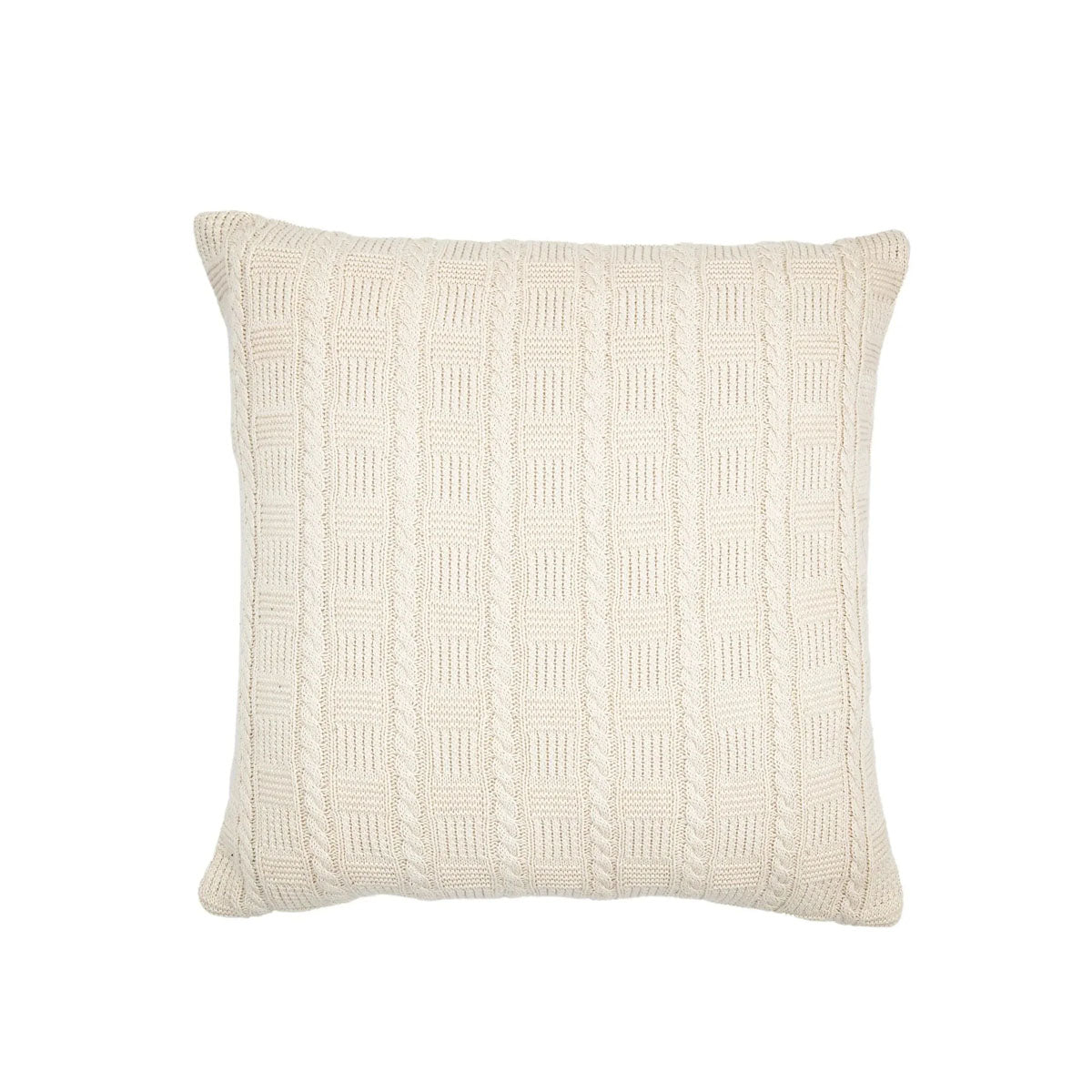 Gallery Direct Cotton Cable Cushion Cream