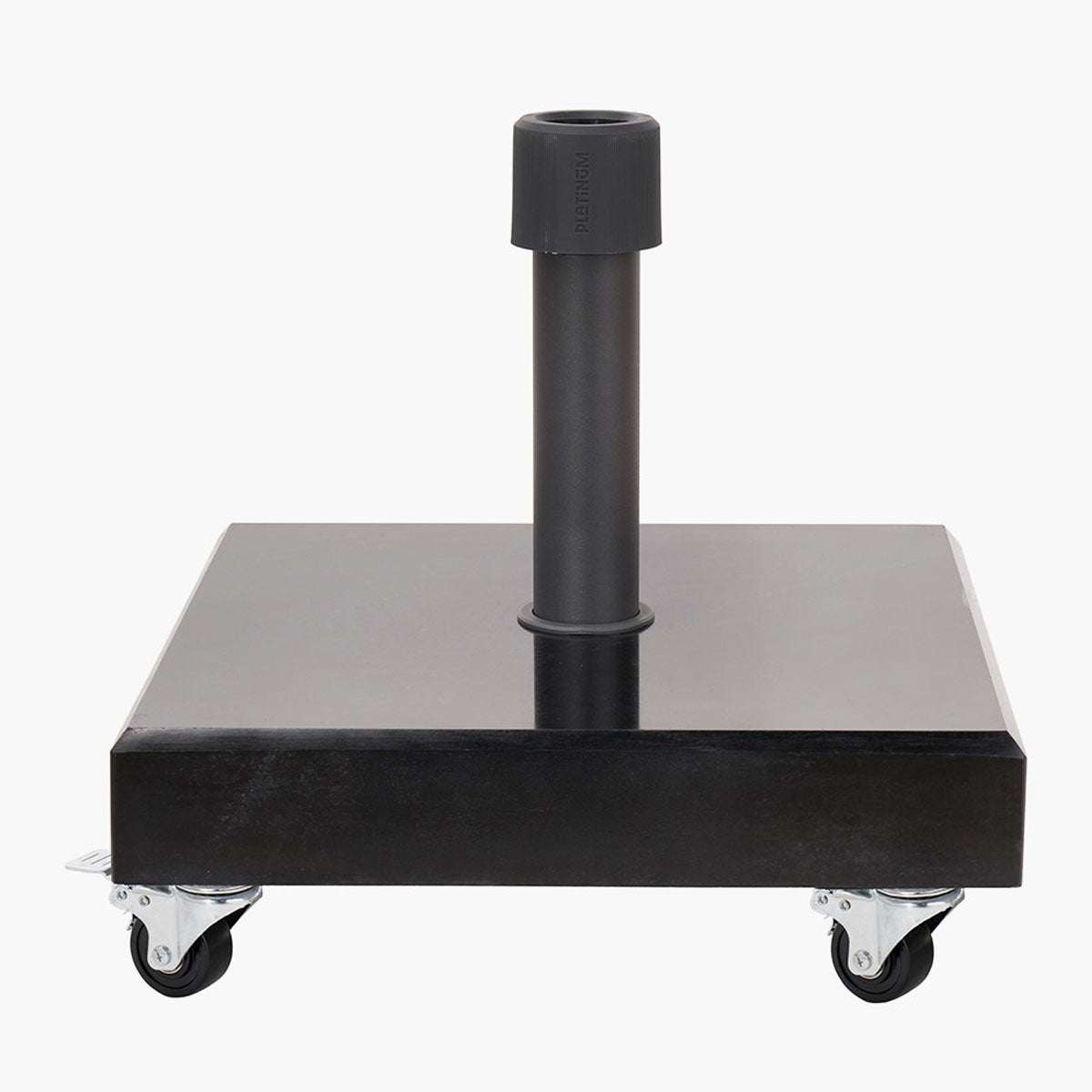 Beau&Co Rome Polished Black Granite 40KG Wheeled Parasol Base