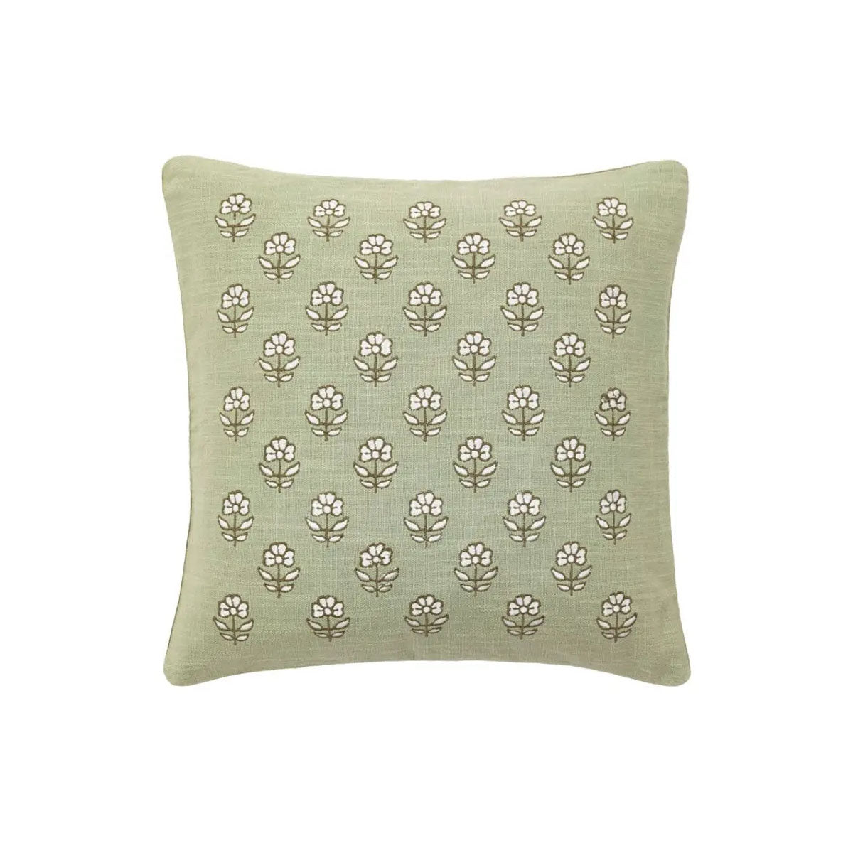 Gallery Direct Ilkley Embroider Floral Cushion Sage
