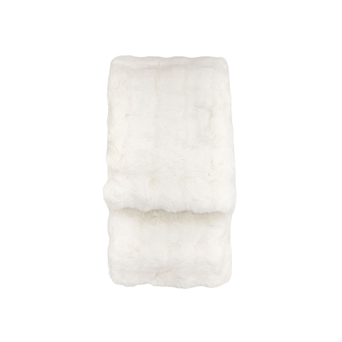 Gallery Direct Marshmallow Rabbit Faux Fur Throw Cream