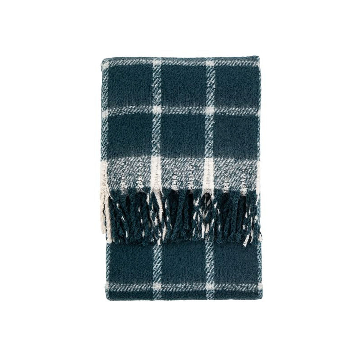 Gallery Direct Poly Faux Mohair Check Throw