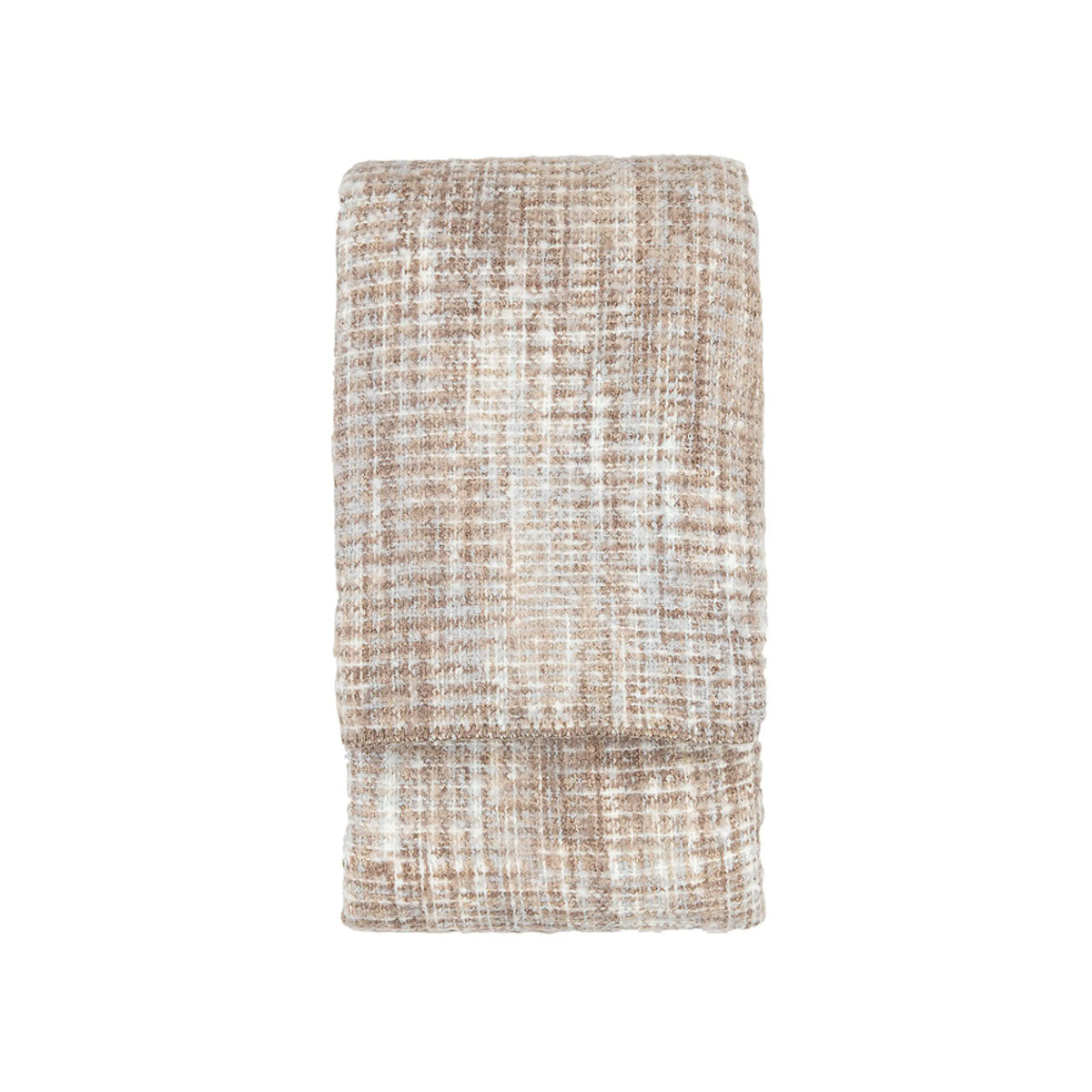 Gallery Direct Woven Natural Faux Mohair Sherpa Throw