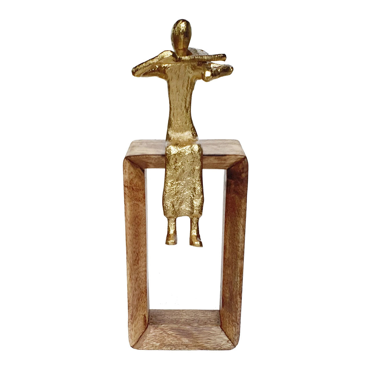 Mindy Brownes Abstract brass coloured sculptures