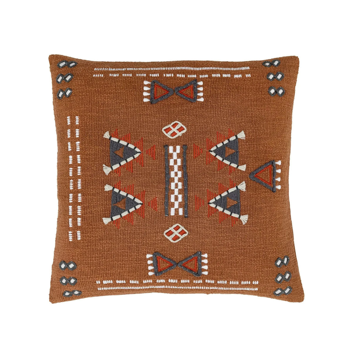 Gallery Direct Arlo Embellished Cushion Brown