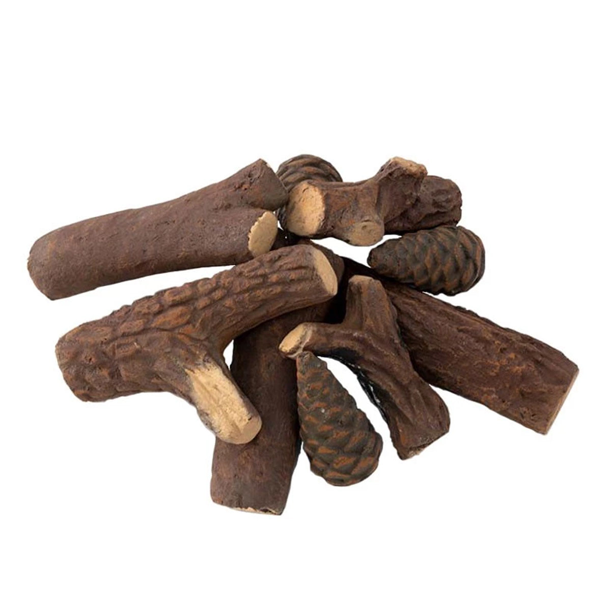 ScandiFlames Ceramics Wood 9 pcs.