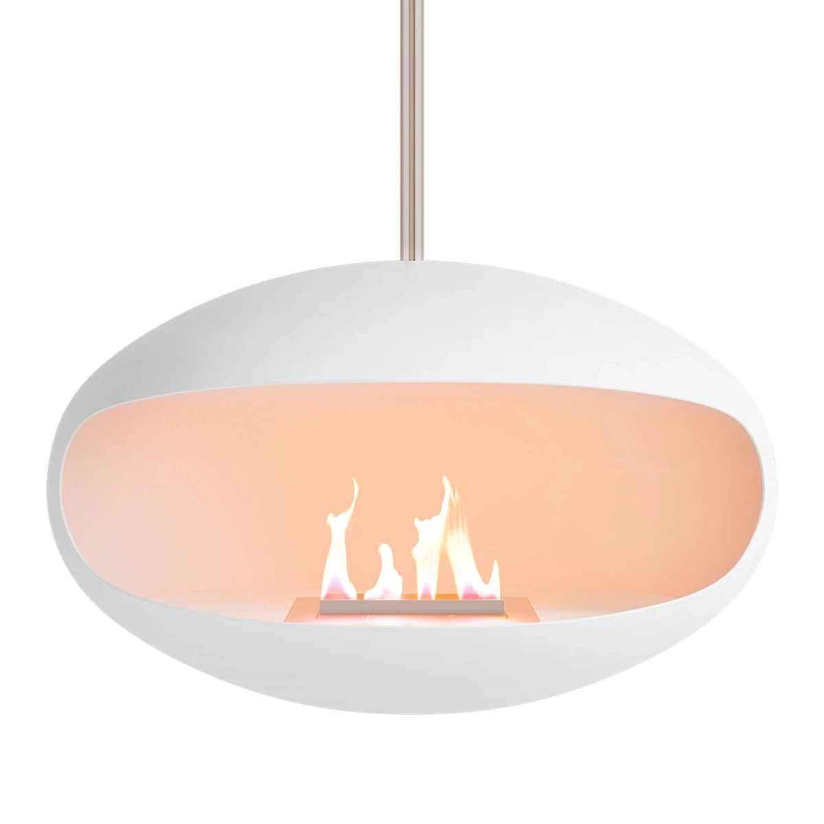 Cocoon Fires Aeris  - White with a Steel Pole