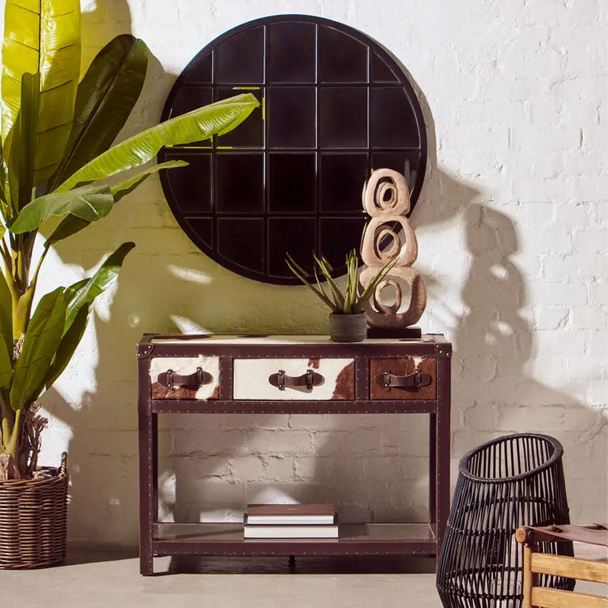 Beaumonde Home Fidel Natural Mango Wood Ring Sculpture