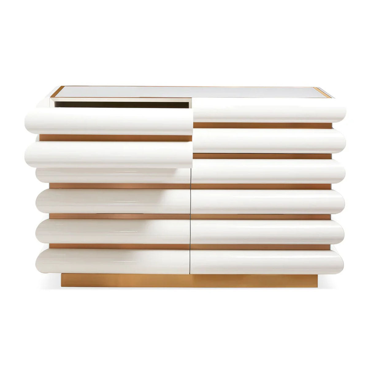 Jonathan Adler Kiki 6 Drawer Console - Ivory
