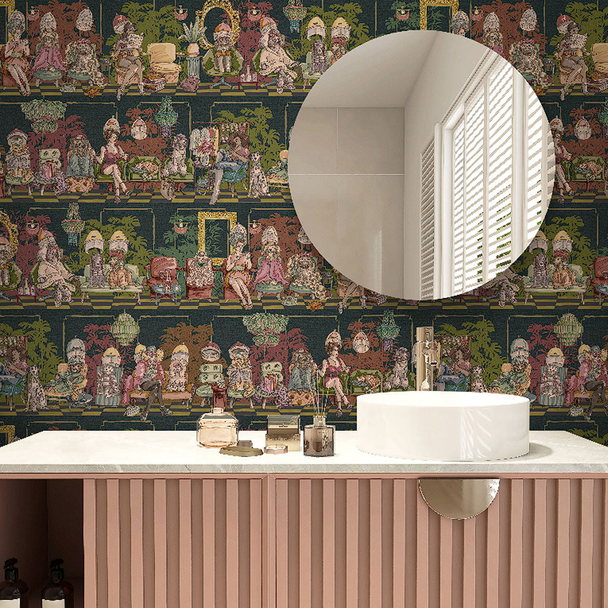 Brand McKenzie The Parlour Wallpaper - Dark Dye