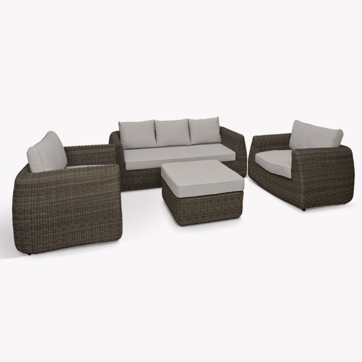 Garden Trading Skala 3 Seater Sofa Set Dark Rattan