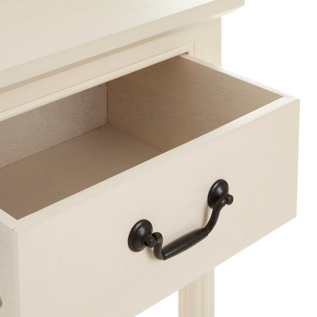 Beaumonde Home Heritage 3 Drawer White Console Table