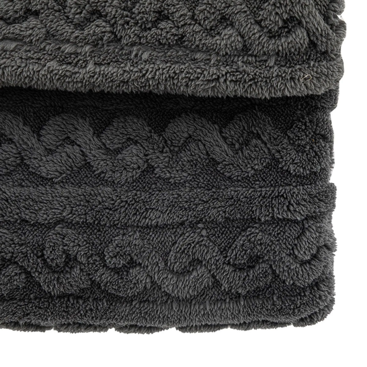 Gallery Direct Textures Twist Knit Grey 130x170cm