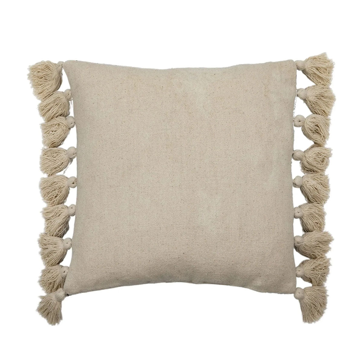 Gallery Direct Woven Cushion with Tassels Black